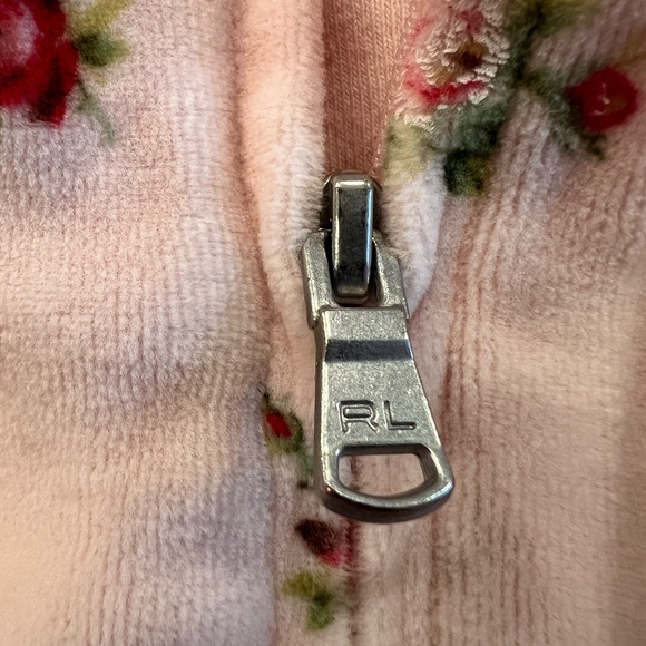 Polo by Ralph Lauren Floral Velour jogger set. Size 9 months - Picture 5 of 8